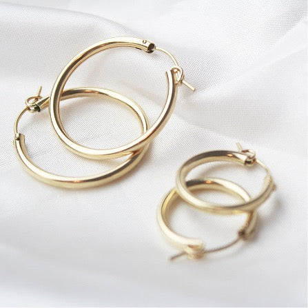 14K Gold Filled Carmela Hoop Earrings