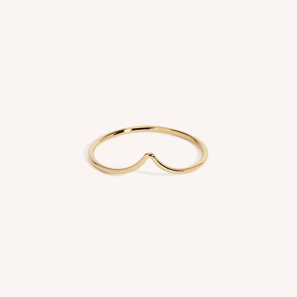 14K Gold Filled Chevron Stacking Ring