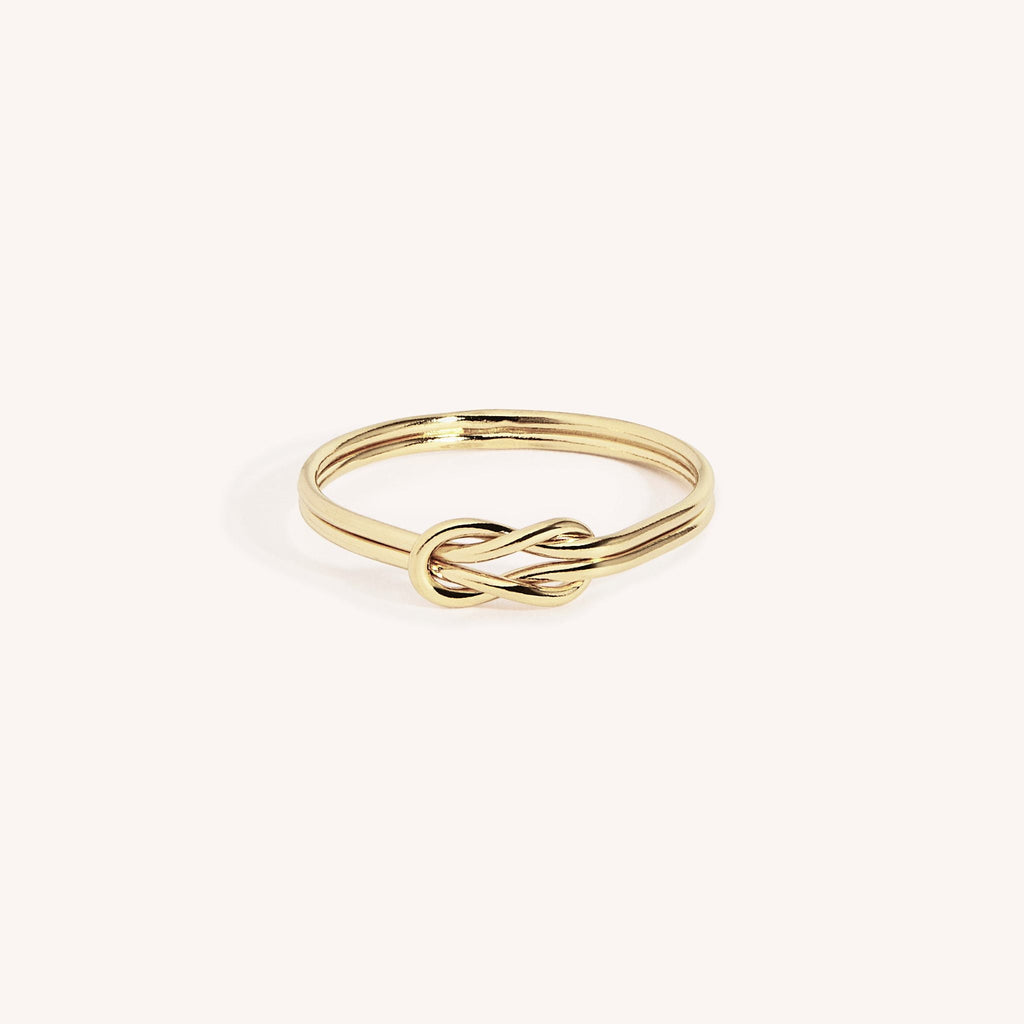 14K Gold Filled Double Knot Stacking Ring