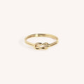 14K Gold Filled Double Knot Stacking Ring