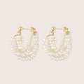 14K Gold Filled Fleur de Perle Earrings