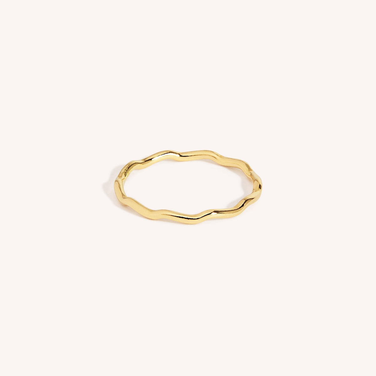 14K Gold Filled Gal Wave Stacking Ring