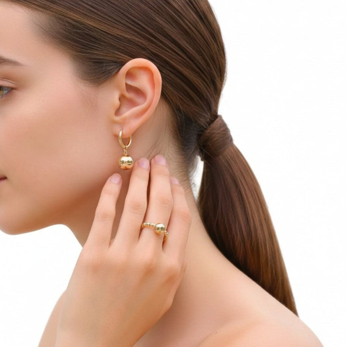 14K Gold Filled Golden Orb Ring