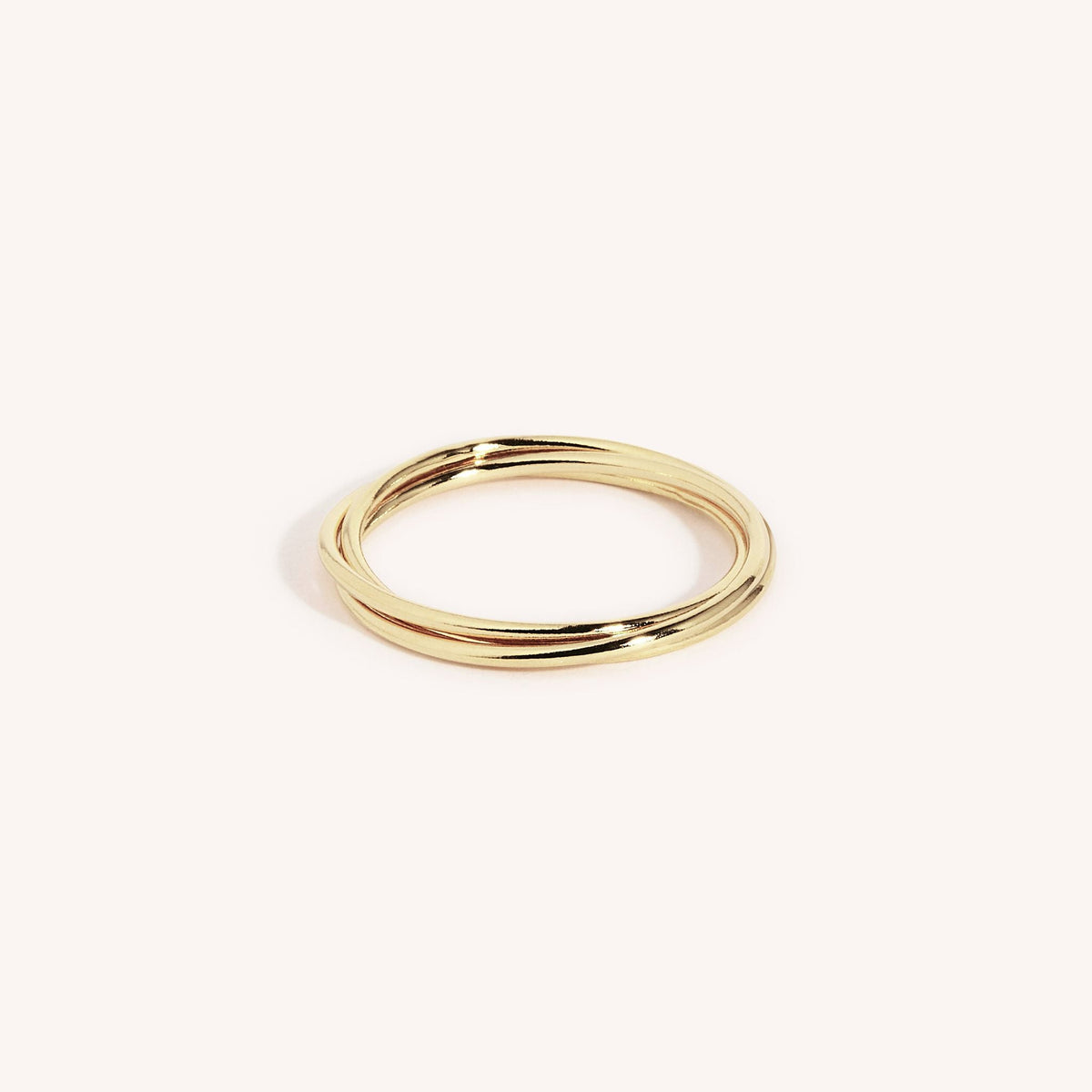 14K Gold Filled Interlocking Rings