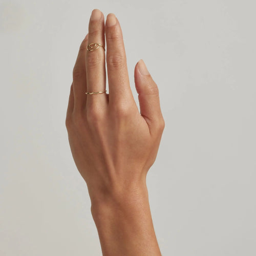 14K Gold Filled Gal Wave Stacking Ring
