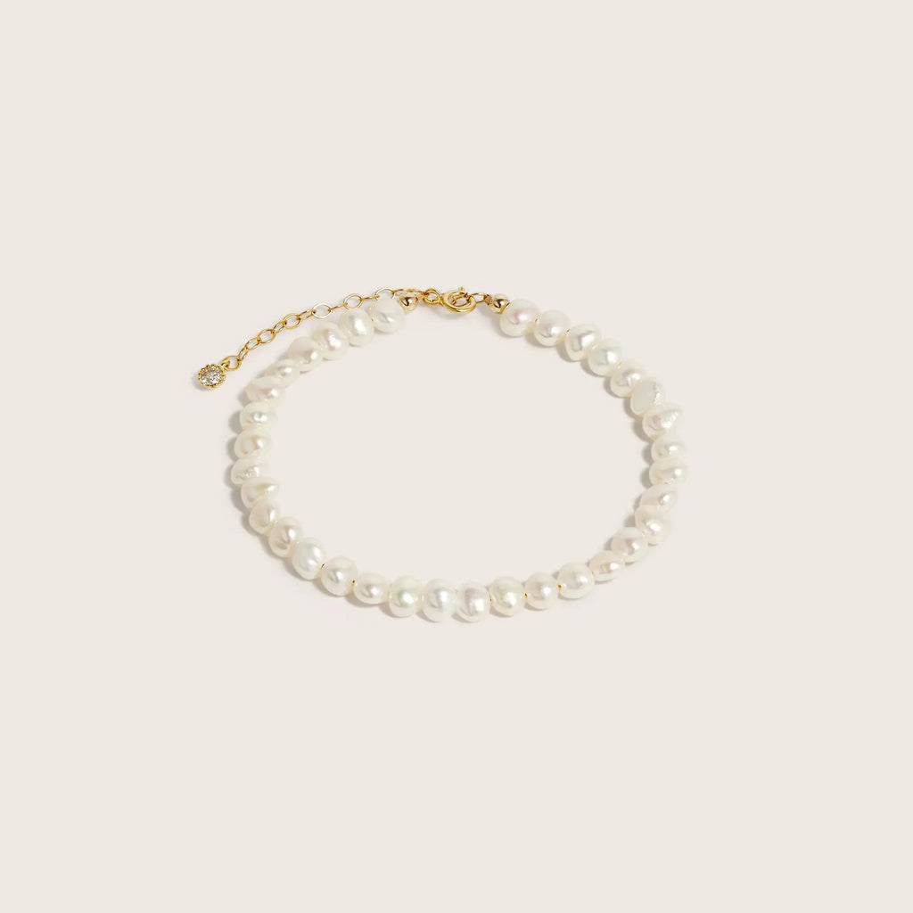 14K Gold Filled Lachelle Baroque Pearl Necklace and Bracelet Set