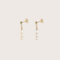 14K Gold Filled Lily Pearl Drop Earrings