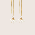 14K Gold Filled Pearl Windchimes Thread Earrings