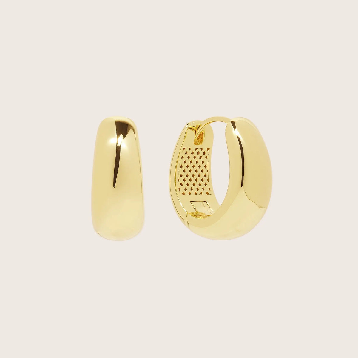14K Gold Vermeil Grande Elysse Hoop Earrings