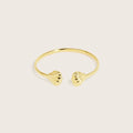 14K Gold Vermeil Oyster of Nerida Cuff Bangle