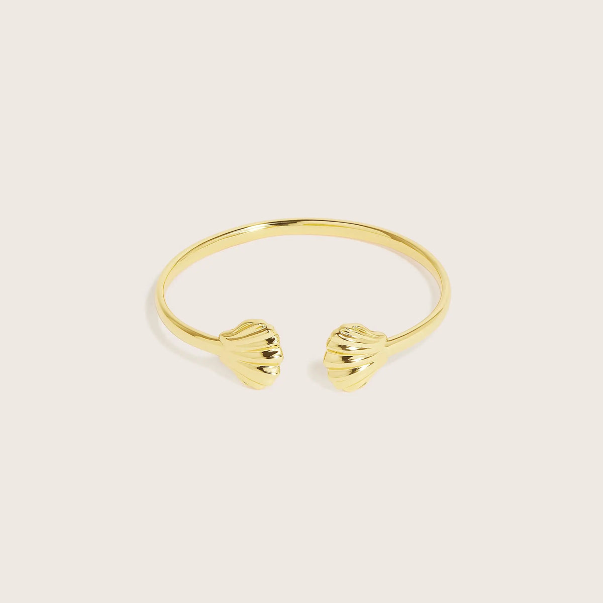 14K Gold Vermeil Oyster of Nerida Cuff Bangle