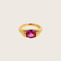 18K Gold Vermeil Akula Fuchsia Flame Ring