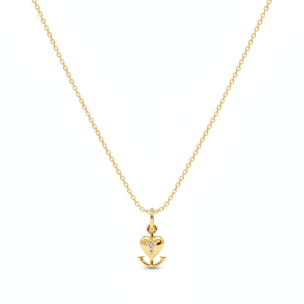 18K Gold Plated Faith Love & Hope Charm