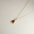 18K Gold Plated Genessa Trine Birthstone Necklace