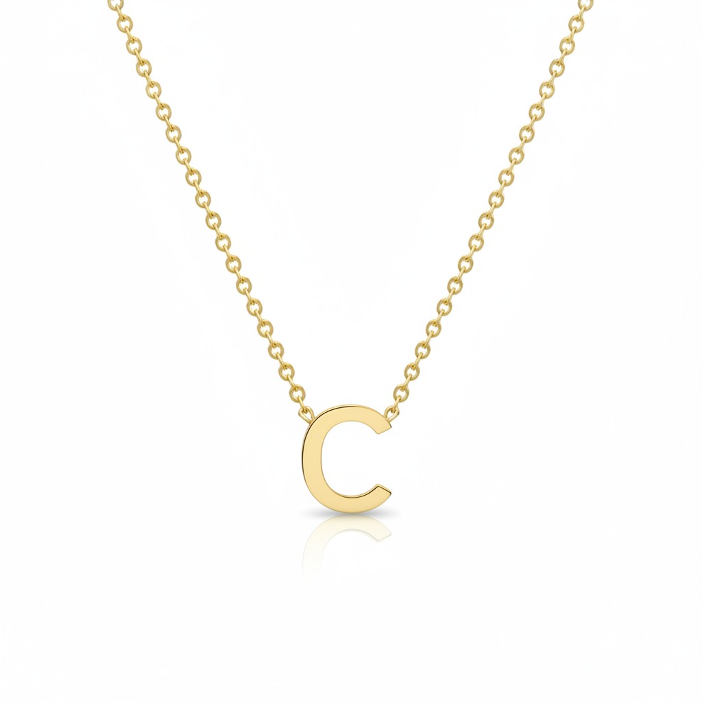 18K Gold Plated Letter Necklace