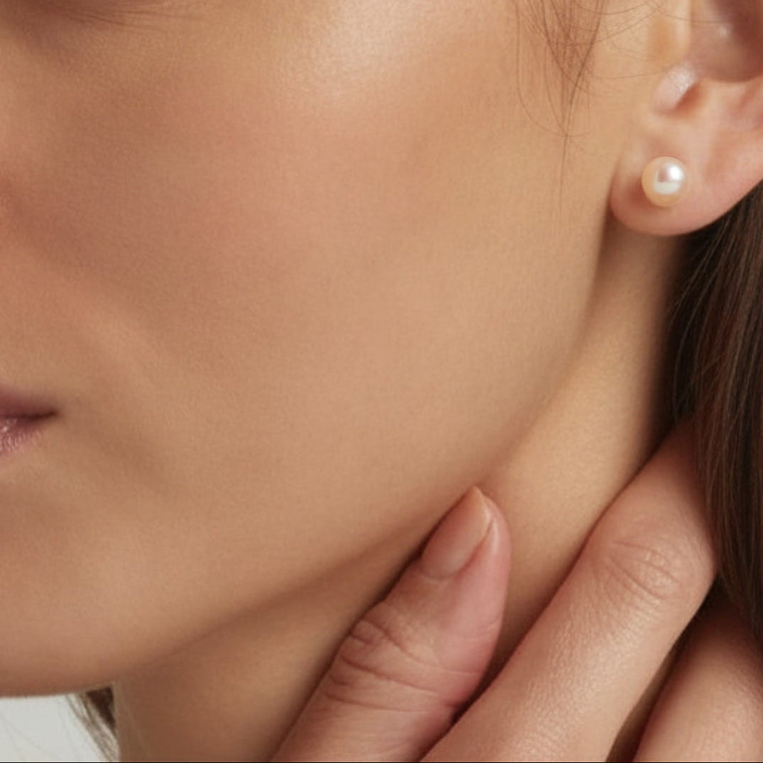 925 Sterling Silver Lula Pearl Stud Earrings