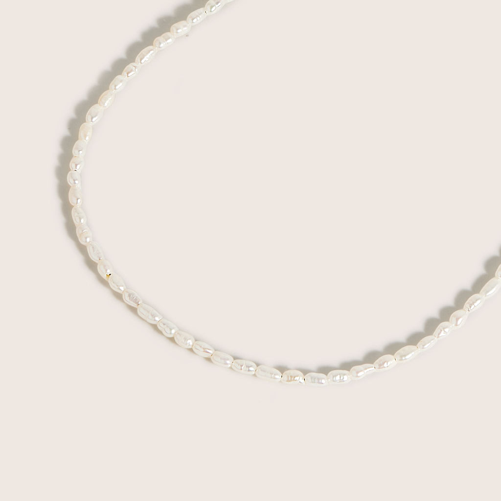 18K Gold Plated Marjaan Seed Pearl Necklace