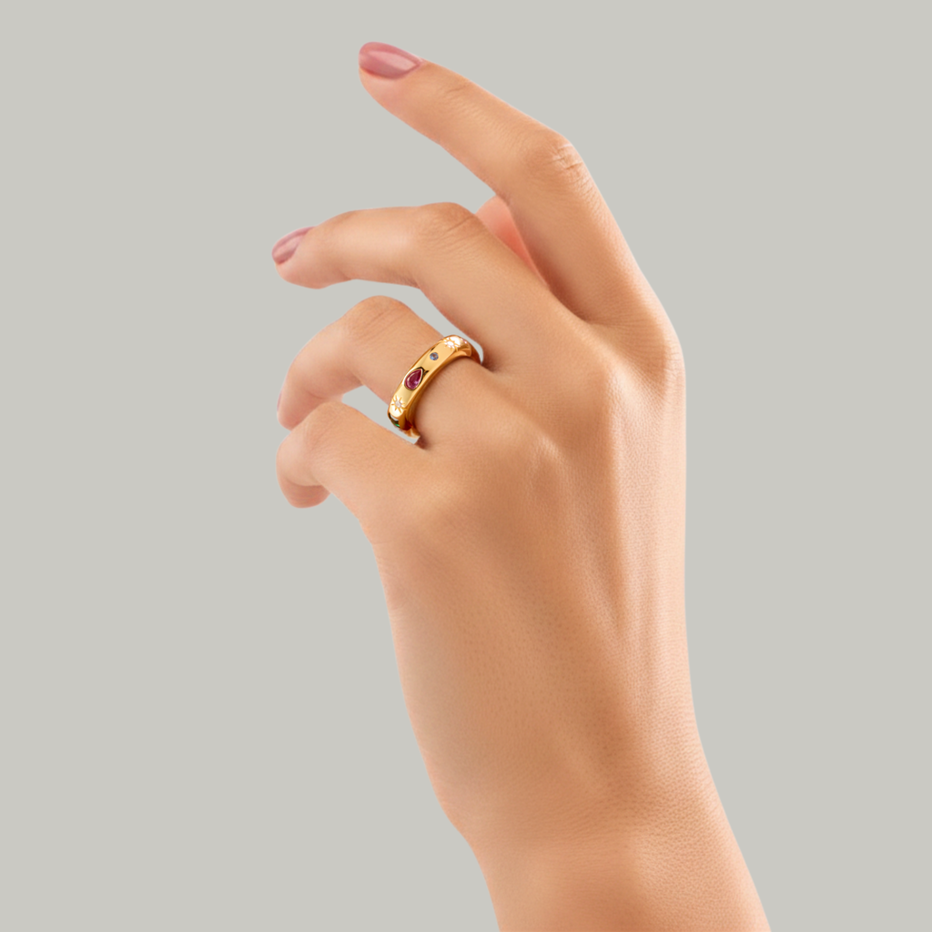 925 Sterling Silver Amitola Gemstone Ring
