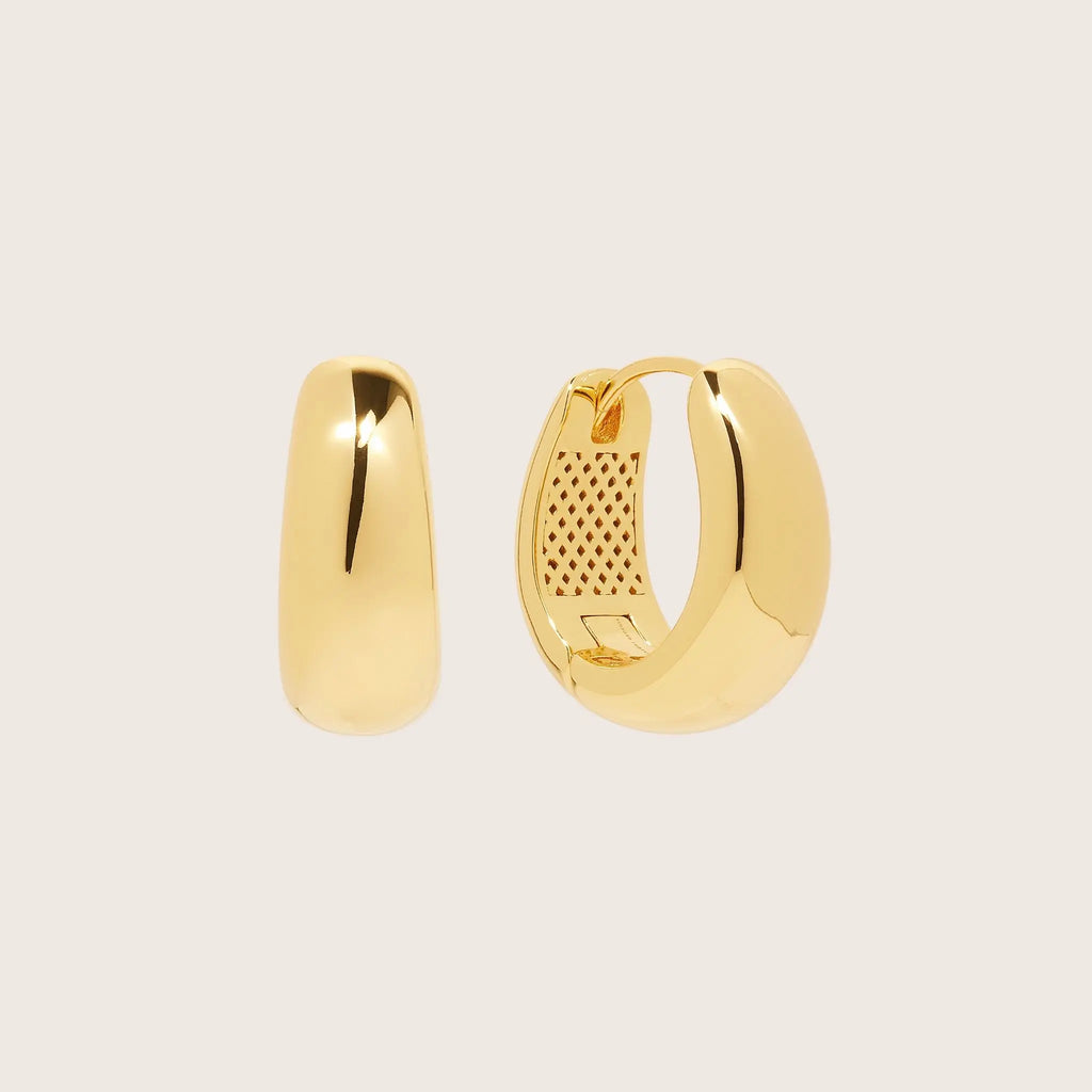 18K Gold Vermeil Grande Elysse Hoop Earrings