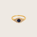 18K Gold Vermeil Jacalin Evil Eye Ring