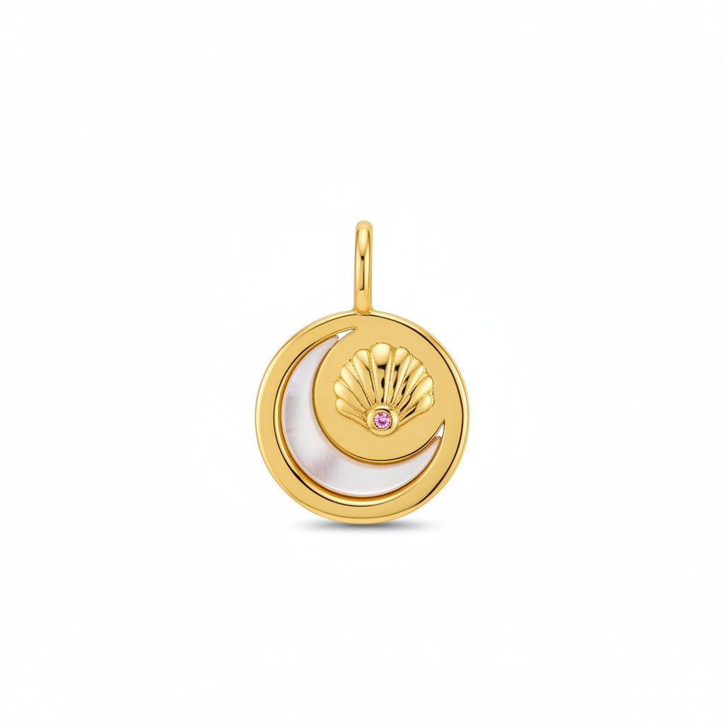 18K Gold Vermeil Luna Tide Pendant Necklace