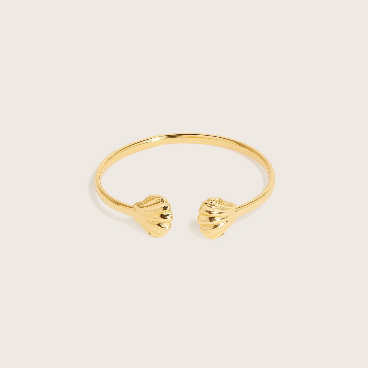 18K Gold Vermeil Oyster of Nerida Cuff Bangle