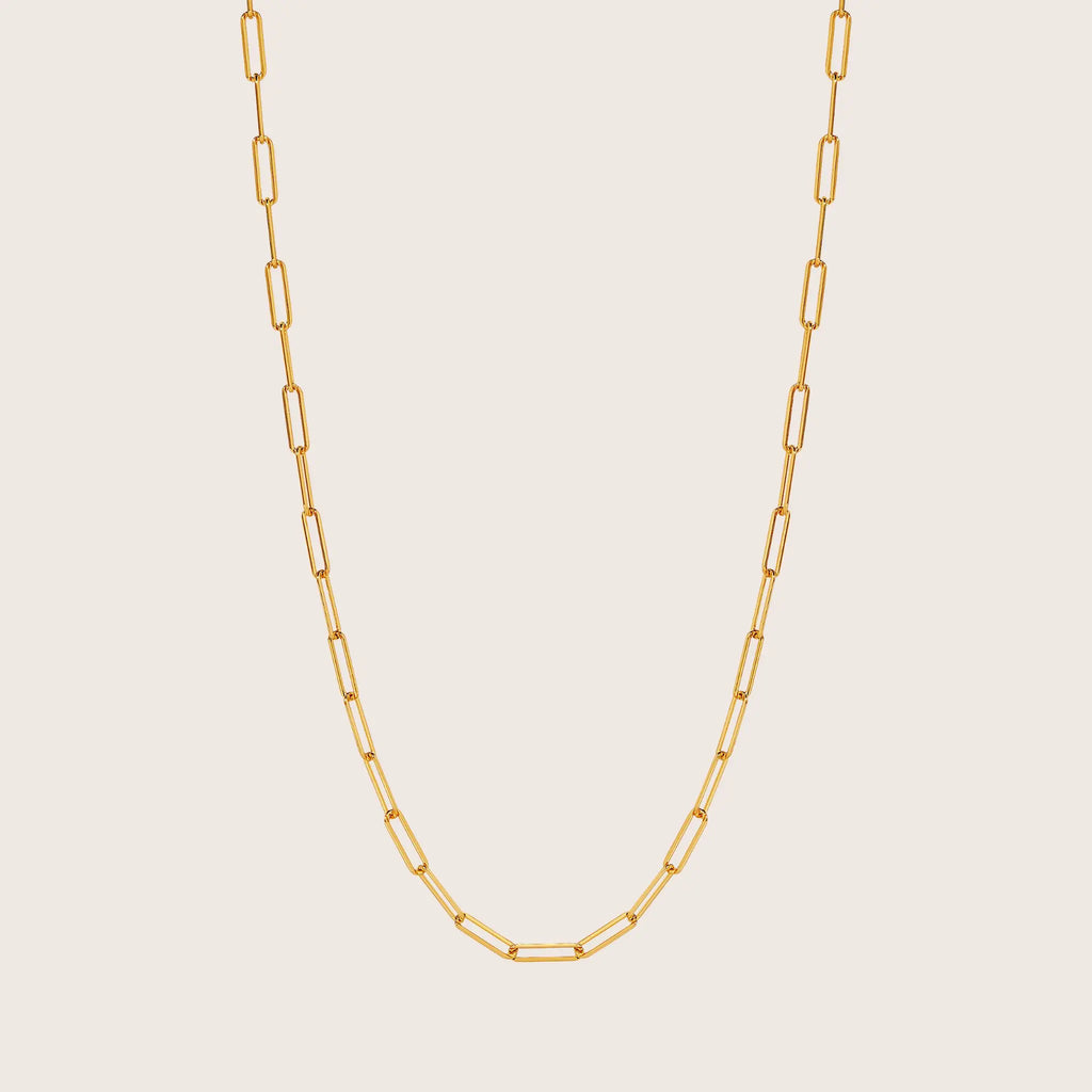 18K Gold Vermeil Rebekka Paperclip Necklace