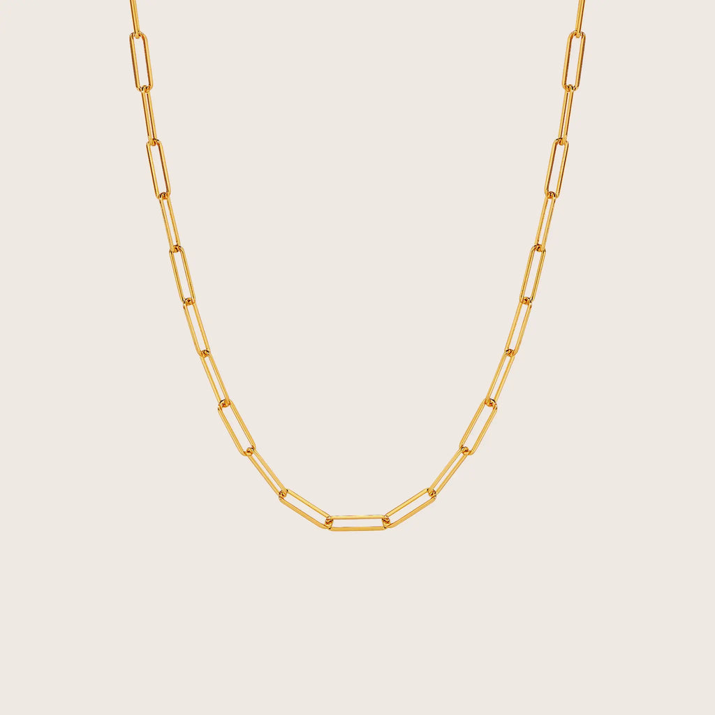 18K Gold Vermeil Rebekka Paperclip Necklace