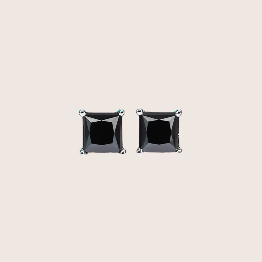 18K White Gold Diamante Moissanite Stud Earrings