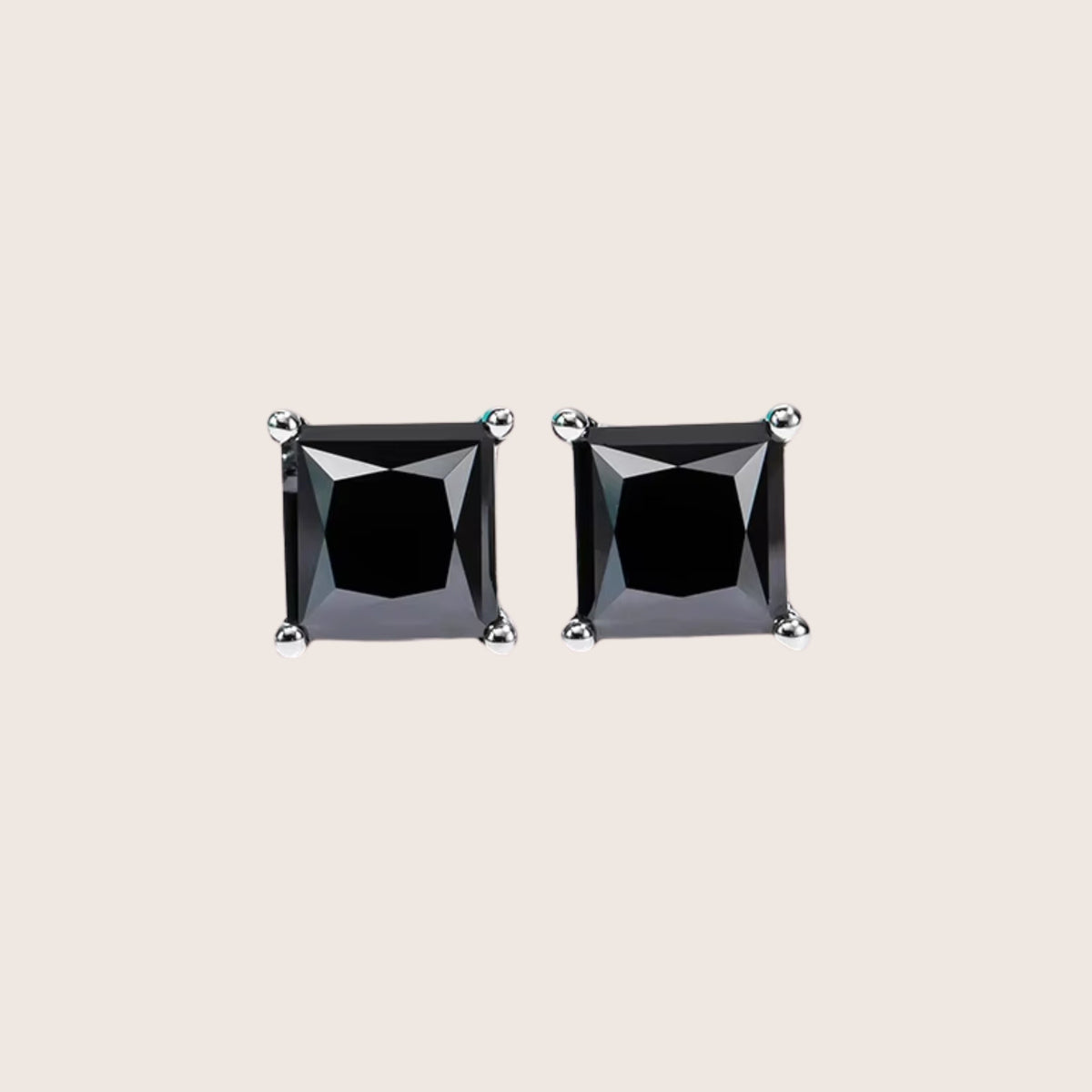 18K White Gold Diamante Moissanite Stud Earrings