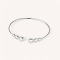 18K White Gold Laoise Cuff Bangle