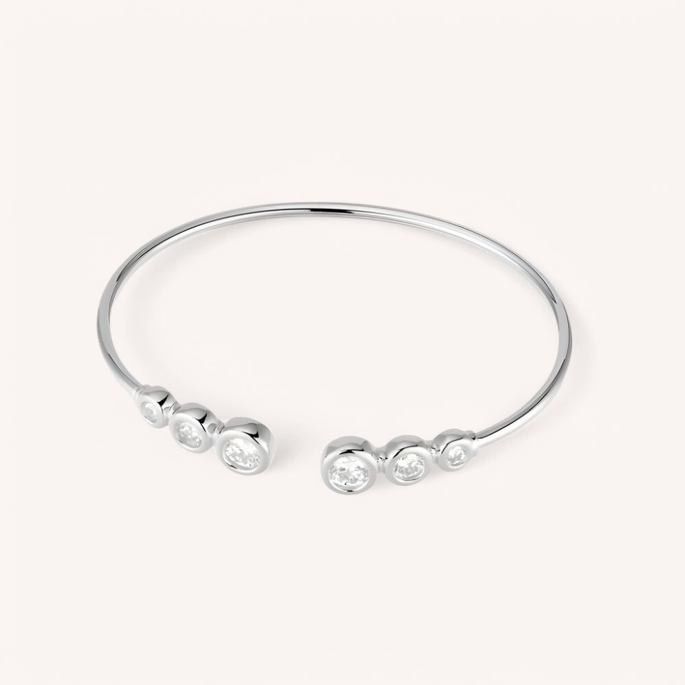 18K White Gold Laoise Cuff Bangle