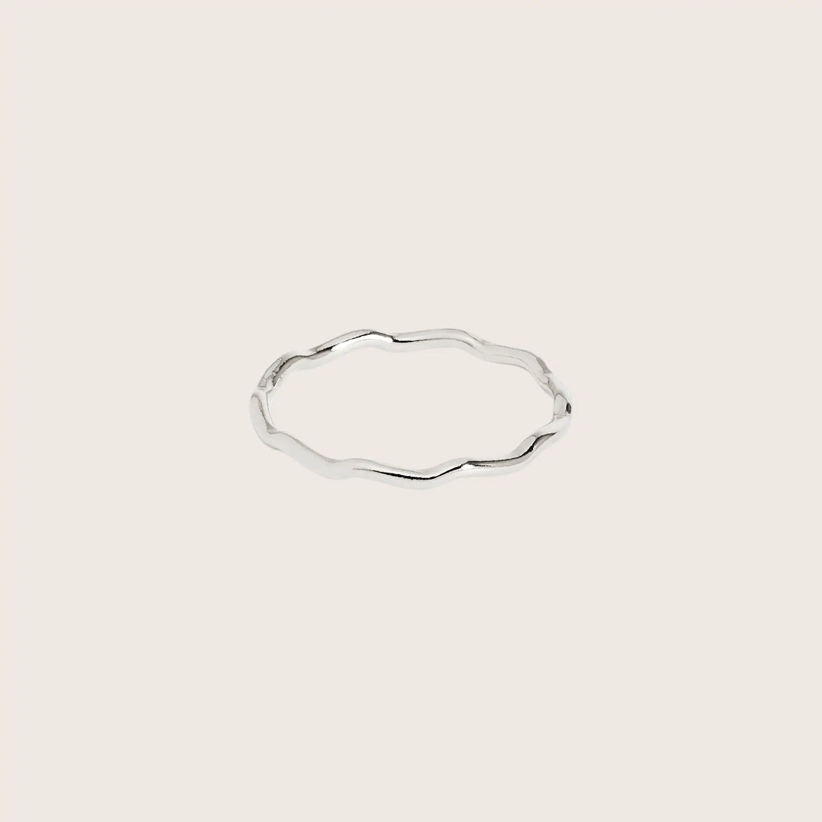 925 Sterling Silver Gal Wave Stacking Ring