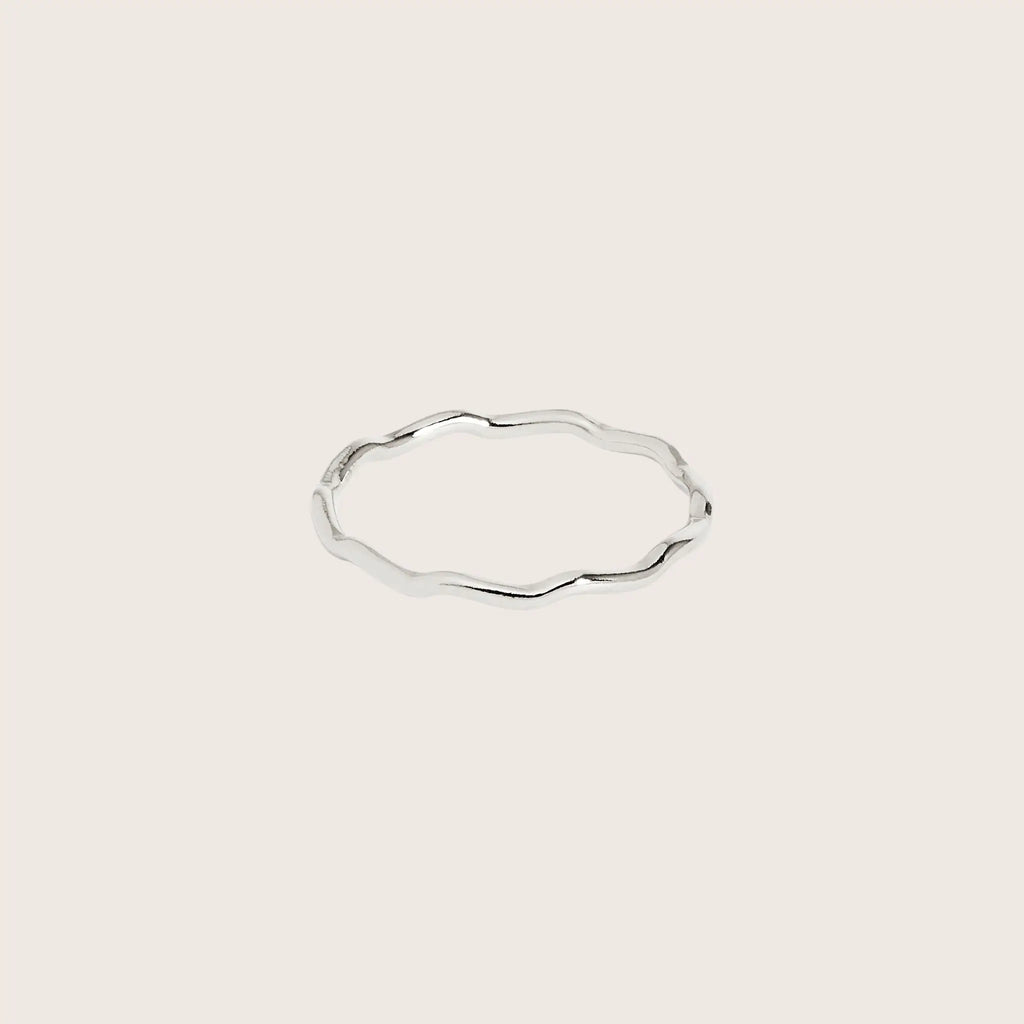 14K Gold Filled Gal Wave Stacking Ring