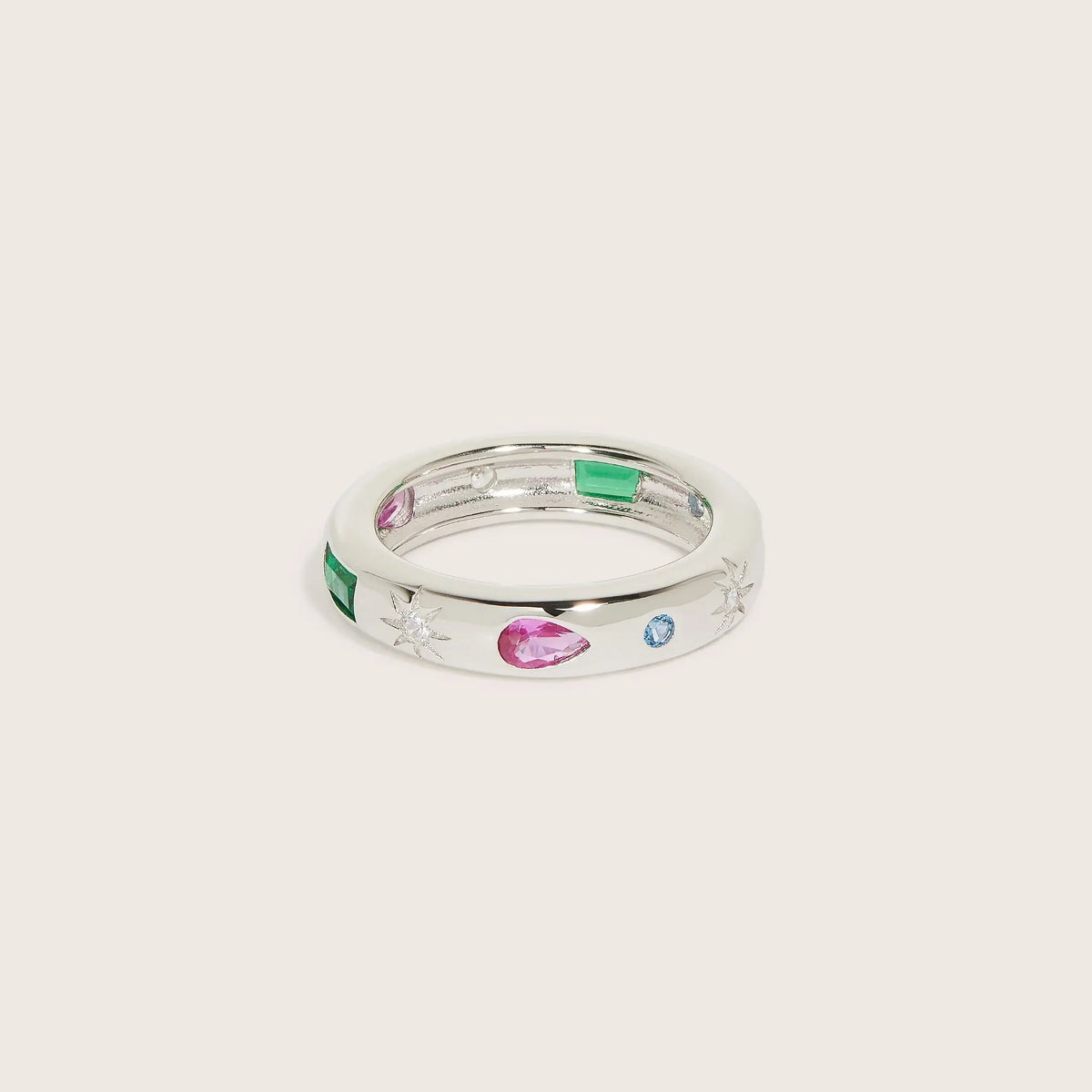 925 Sterling Silver Amitola Gemstone Ring