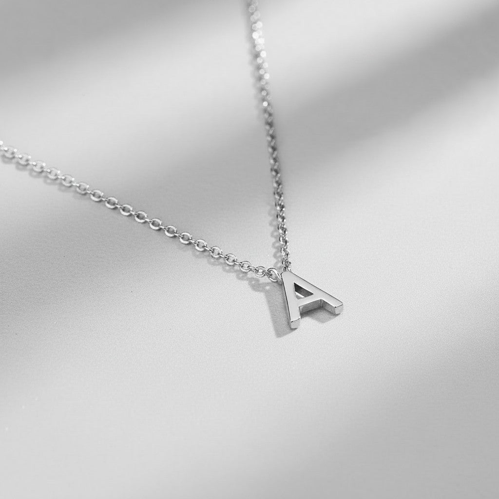 925 Sterling Silver Letter Necklace