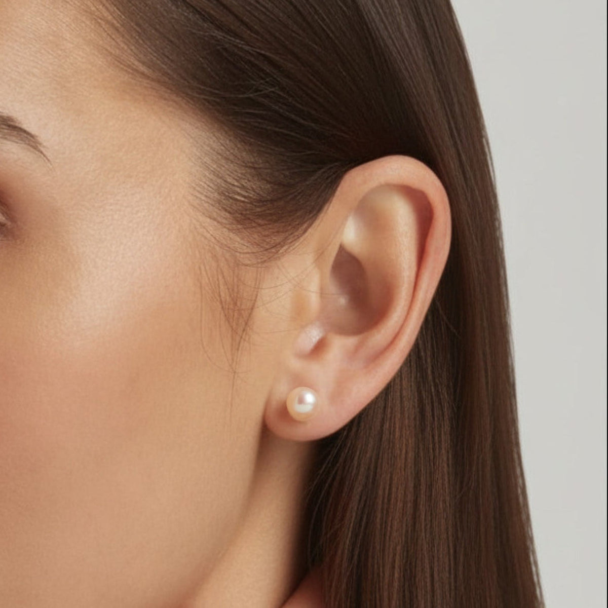 925 Sterling Silver Lula Pearl Stud Earrings