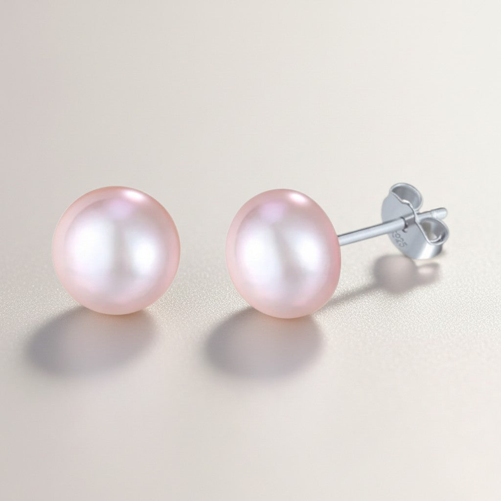 925 Sterling Silver Lula Pearl Stud Earrings
