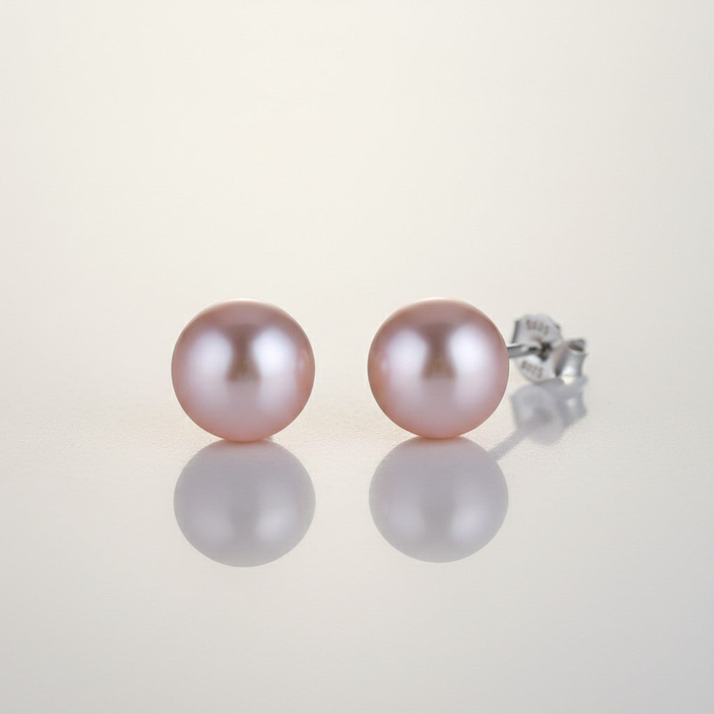 925 Sterling Silver Lula Pearl Stud Earrings