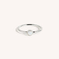 925 Sterling Silver Opal Stacking Ring