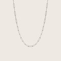 925 Sterling Silver Rebekka Paperclip Necklace