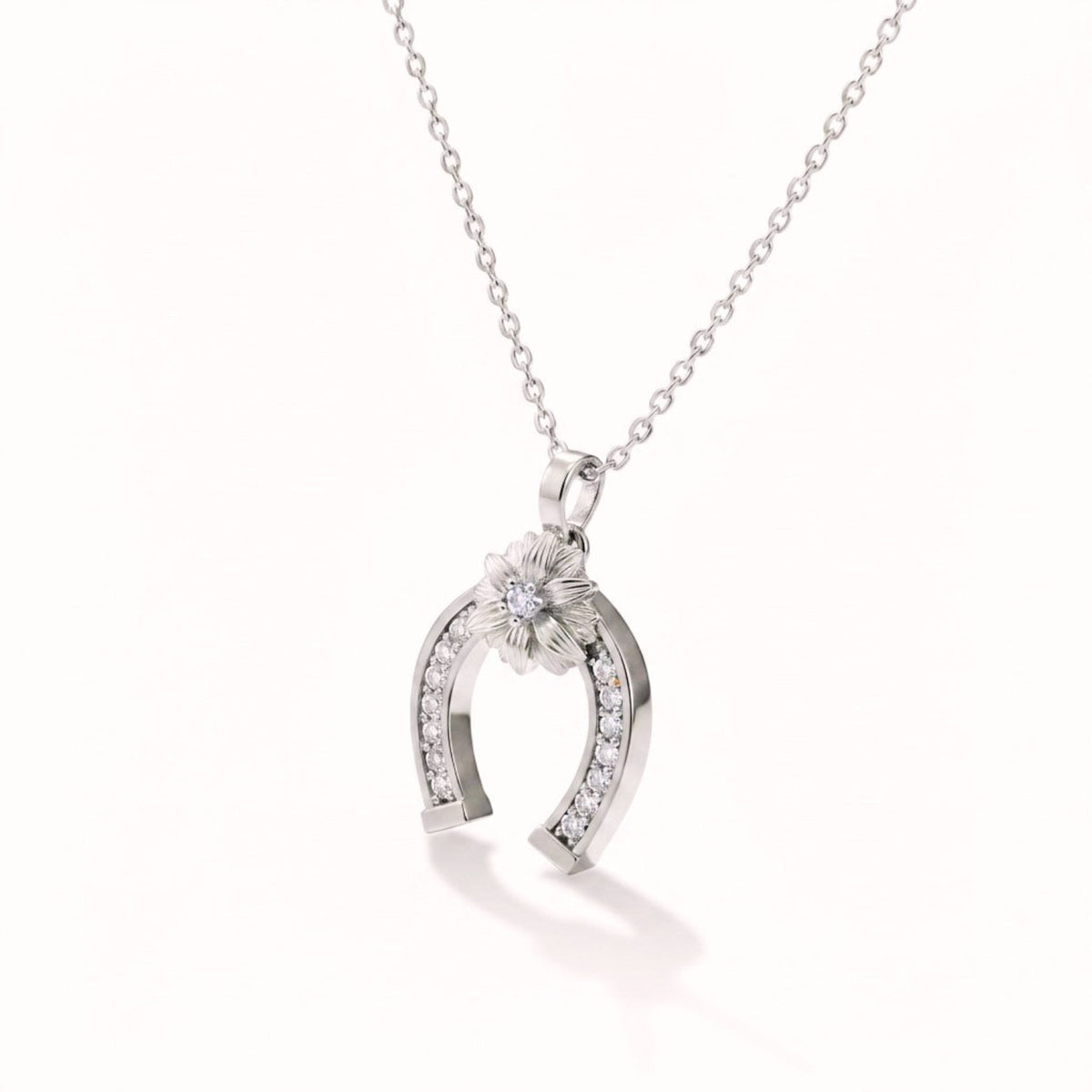 925 Sterling Silver Soleia Lucky Horseshoe Charm