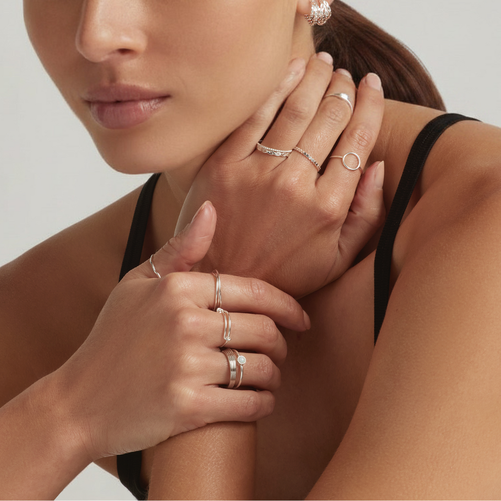 925 Sterling Silver Twist Stacking Ring