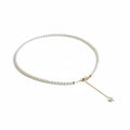 14K Gold Filled Lucine String Of Rice Pearls Necklace