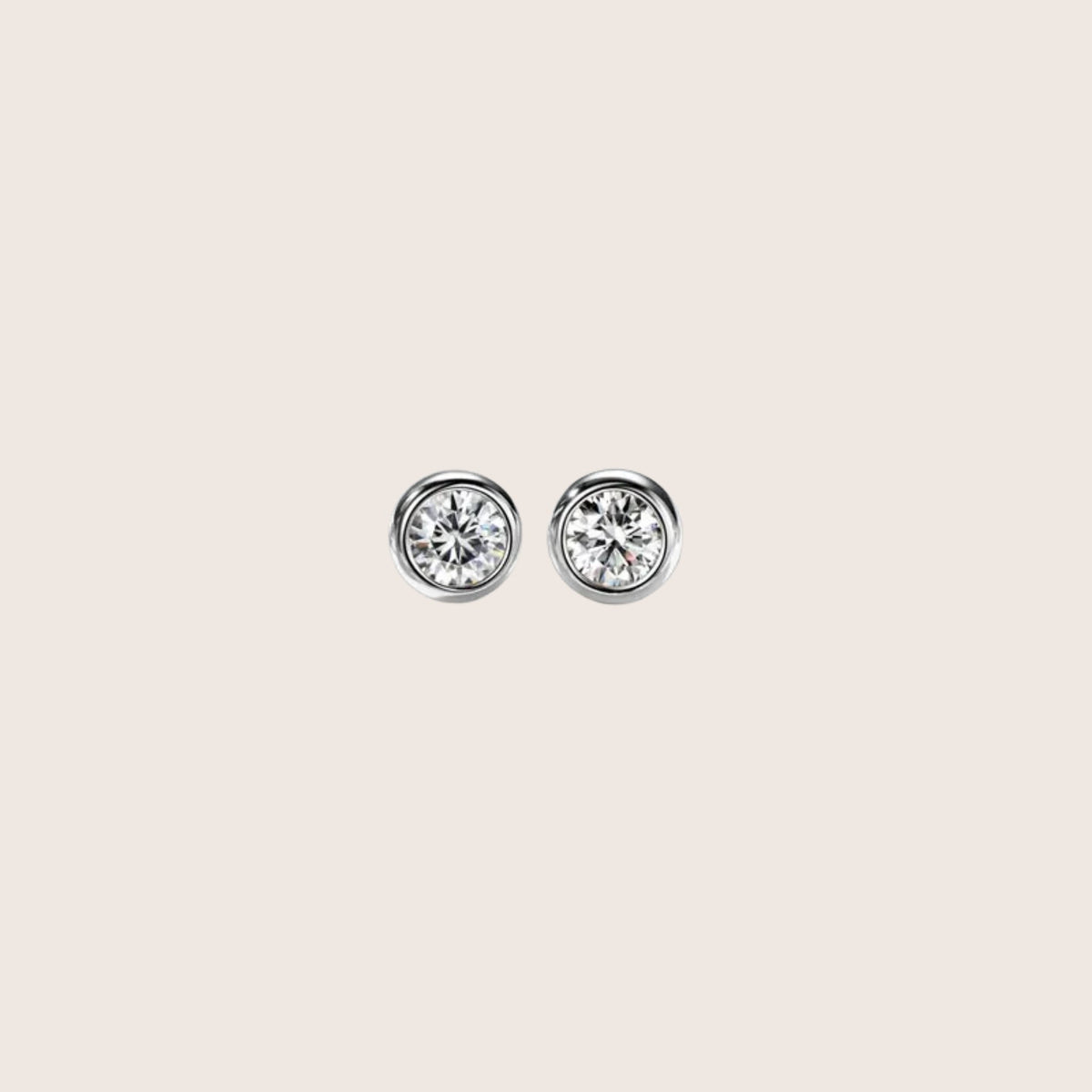 18K Gold Plated Tamako Moissanite Stud Earrings