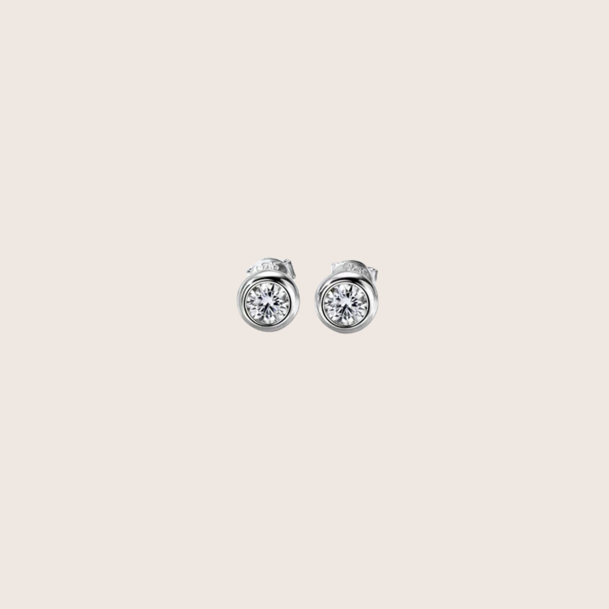 18K Gold Plated Tamako Moissanite Stud Earrings