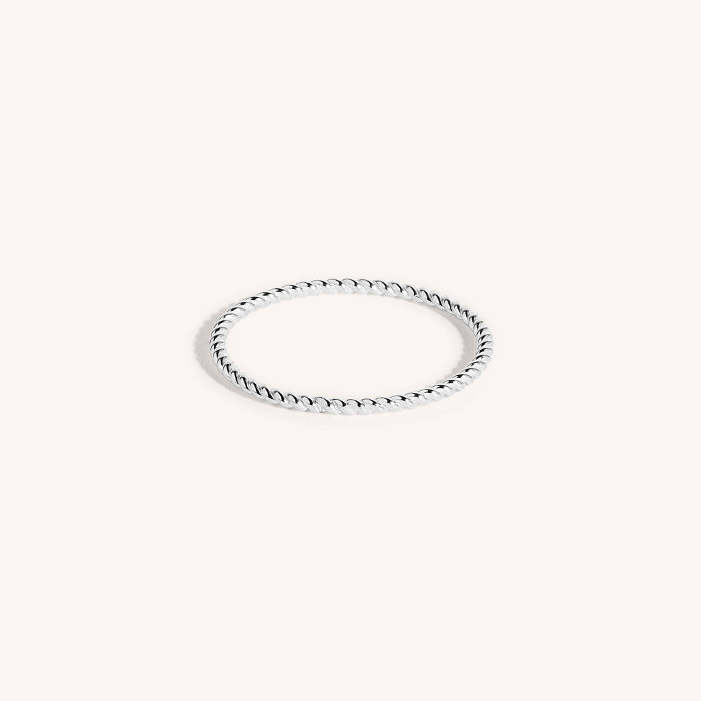 925 Sterling Silver Twist Stacking Ring