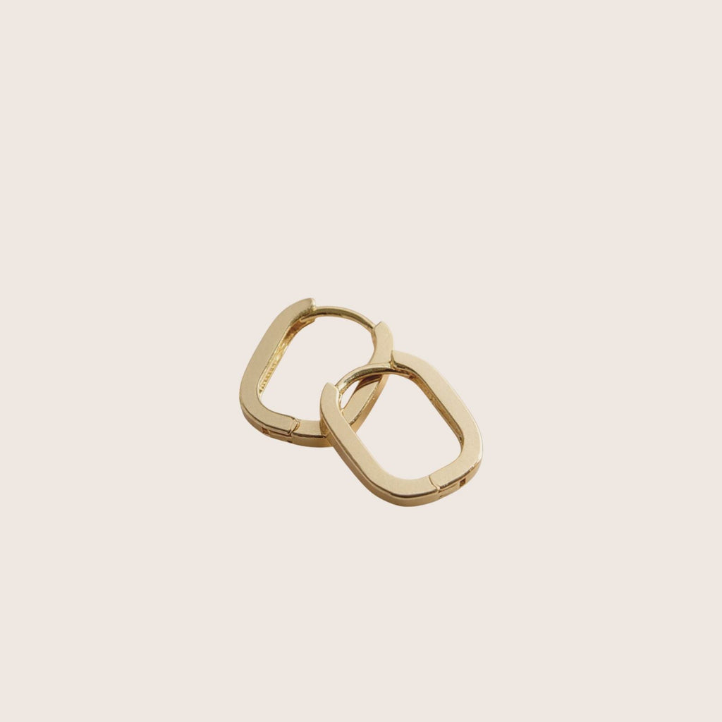 9K Solid Gold Maisee Huggies Earrings