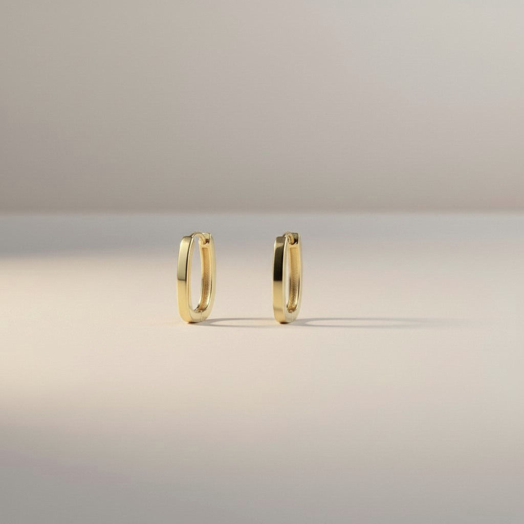 9K Solid Gold Maisee Huggies Earrings
