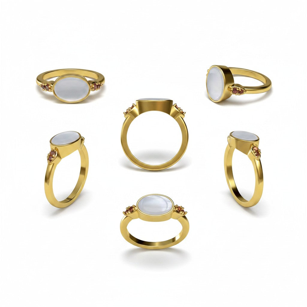Alba Ring – 18K Gold Vermeil